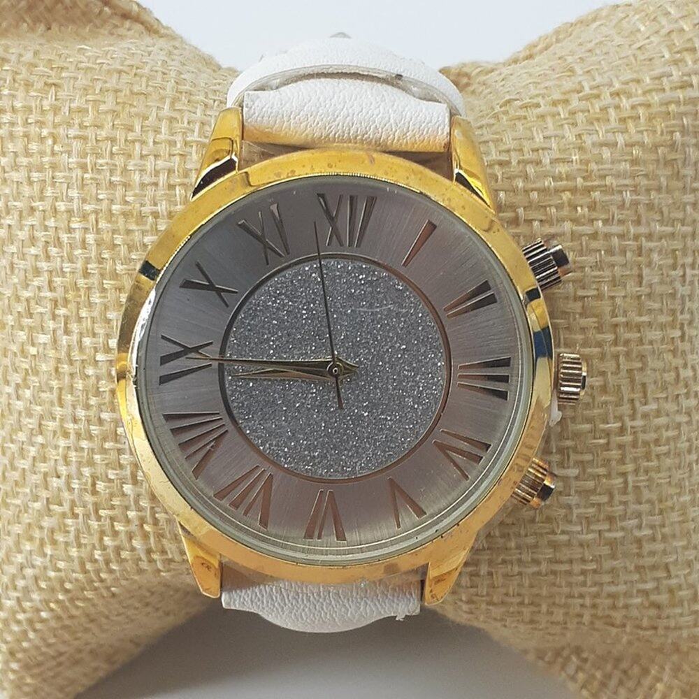 Kessaris KS9005 Japan Movement Roman Numerals Glitter White